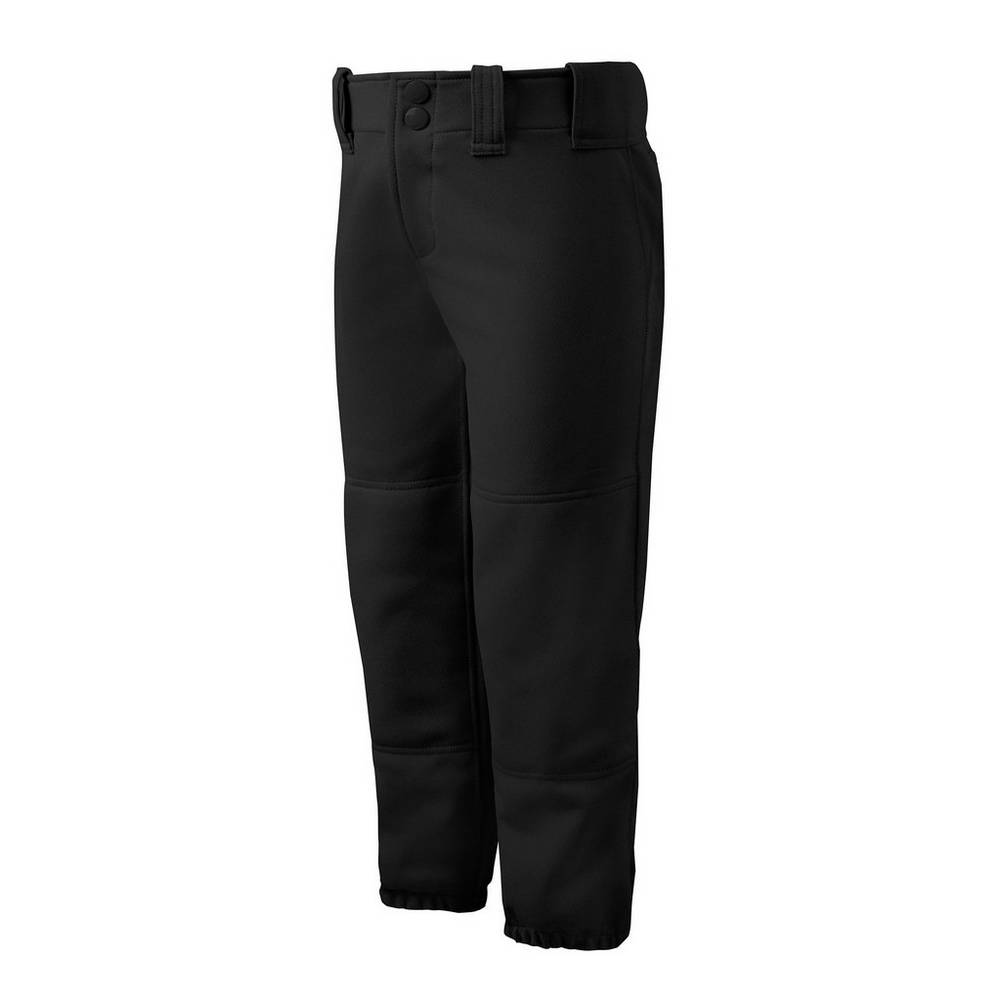 Pantaloni Mizuno Softball Belted Donna - Nere - 35127-WYZE